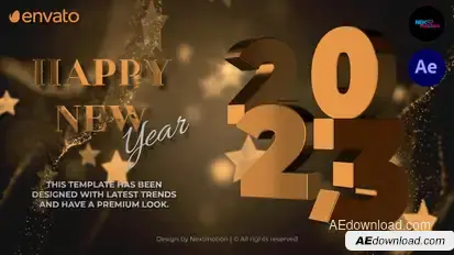 Happy New Year Intro broadcast-packages template preview