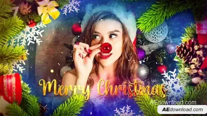 Happy New Year | Merry Christmas Video Displays template preview