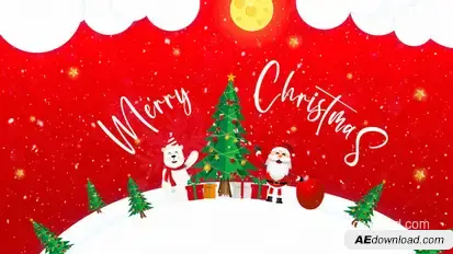 Happy New Year | Merry Christmas  Titles Openers template preview