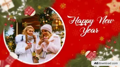 Merry Christmas Slideshow Video Displays template preview