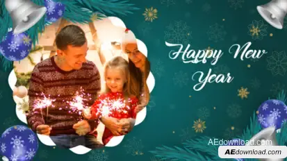 Merry Christmas Slideshow Video Displays template preview