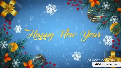 Merry Christmas Slideshow Video Displays template preview