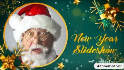 Merry Christmas Slideshow Video Displays template preview