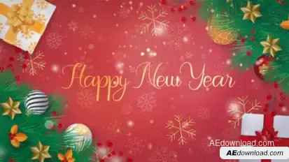 Merry Christmas Slideshow Video Displays template preview