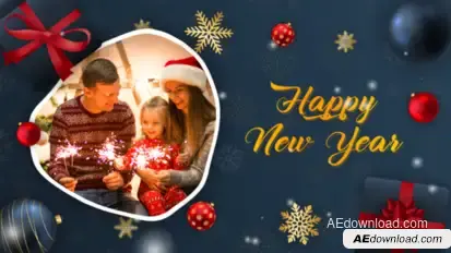 Happy New Year Slideshow Video Displays template preview