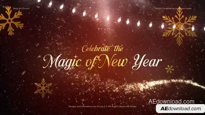 Happy New Year Titles Elements template preview