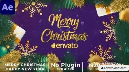 Happy New Year Wishes || Christmas Wishes ||  Christmas Text Reveal Openers template preview