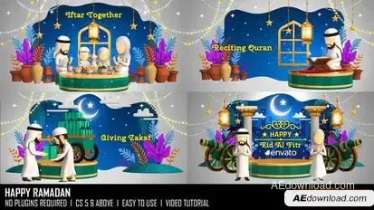 Happy Ramadan Openers template preview