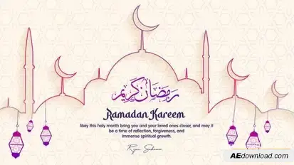 Happy Ramadan Kareem - Greeting - Opener - Intro V.03 Openers template preview