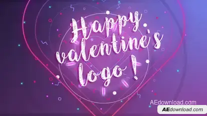 Happy Valentine logo Logo Stings template preview
