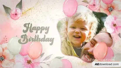 Happy WaterColor Slideshow Openers template preview