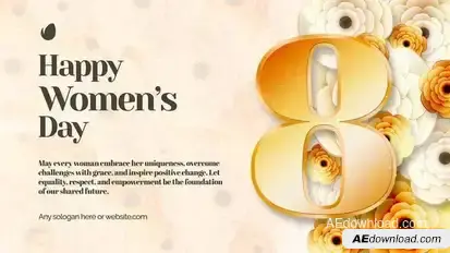Videohive Happy WomenвЂ™s Day – Opener | Greeting | Intro V.03 Openers template preview
