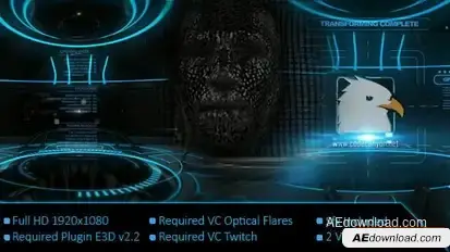 Head Particles Transform Logo Openers template preview