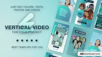 Health Care Vertical Promo - Medical Reels Video Displays template preview
