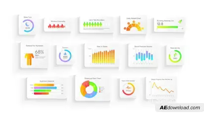 Health Flow Infographics Logo Stings template preview