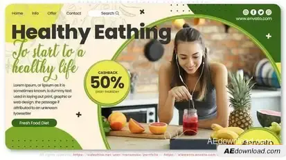 Health Food Business Lunch Promo Openers template preview