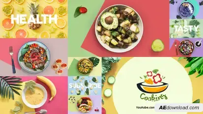 Healthy Food Intro Openers template preview