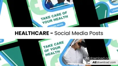 Healthcare - Social Media Posts Elements template preview