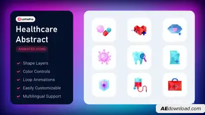 Healthcare Abstract Elements template preview