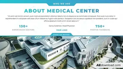 Healthcare Minimal Folder Video Displays template preview