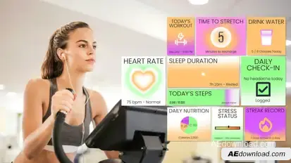 Healthcare Widget Elements template preview
