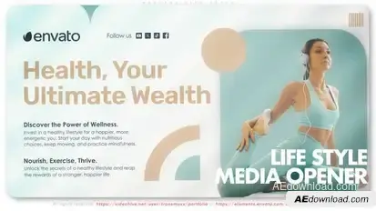 Healthy Life Style Openers template preview