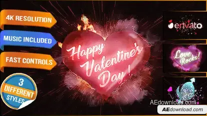 Heart Love Logo Reveal Logo Stings template preview