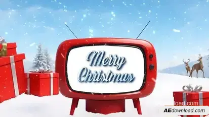 Videohive Heartfelt Christmas Wishes and Cheer Cute Santa Claus 3D Design Slideshow Openers template preview
