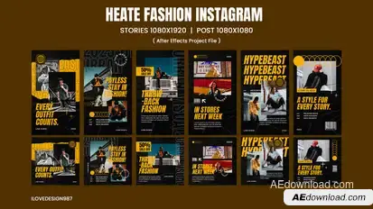 Heate Fashion Instagram Product Promo template preview
