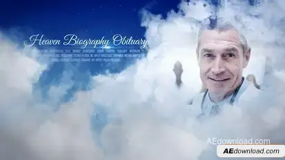 Heaven Biography Obituary Openers template preview