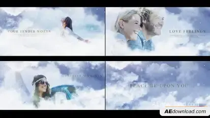 Heaven Clouds Blue Sky Project Openers template preview