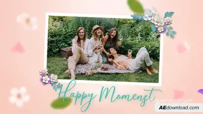 Hello Spring Slideshow Video Displays template preview