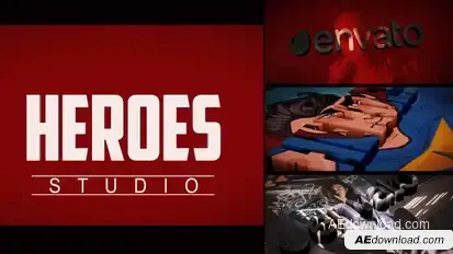 Heroes Logo Reveal Elements template preview