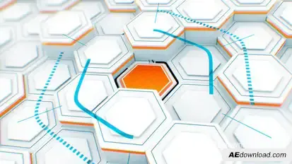 Hexagon Array Logo Openers template preview