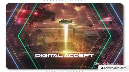 Hexagons Accept Digital Opener Openers template preview