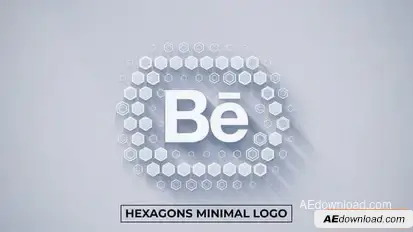 Hexagons Minimal Logo Reveal (14 in 1) Openers template preview