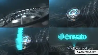 Hi-Tech Hologram Logo Logo Stings template preview