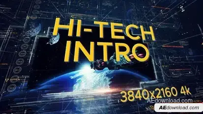 HI-Tech Intro Openers template preview