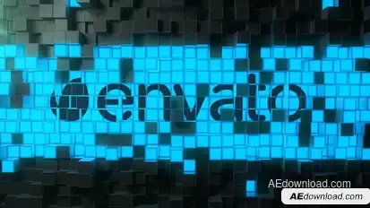 Hi-Tech Lighting Cubes Logo Stings template preview