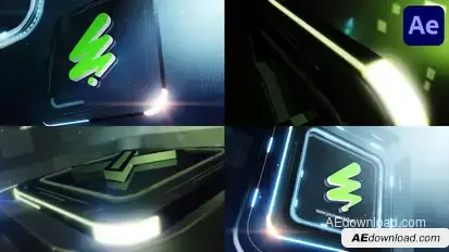 Hi Tech Logo for After Effects Logo Stings template preview