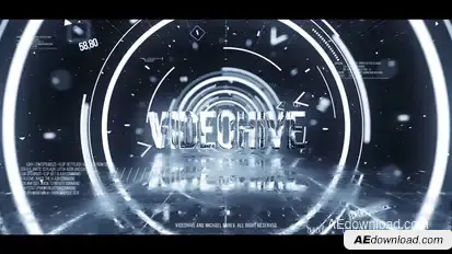 Hi-Tech Titles Video Displays template preview