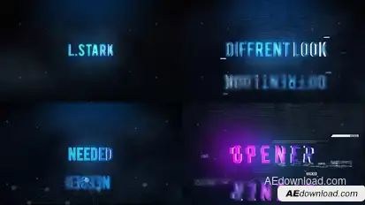Hi-Tech Titles Opener Openers template preview