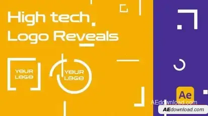 High tech Logo Reveals Logo Stings template preview