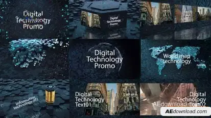 High-Tech Slideshow Openers template preview