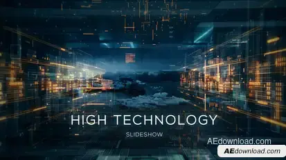 High Technology Slideshow Openers template preview