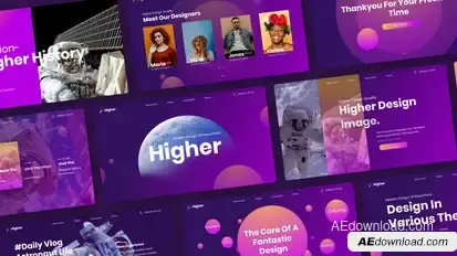 Higher Modern Video Display After Effect Template Elements template preview