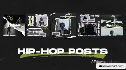 Hip-Hop Instagram Posts Openers template preview