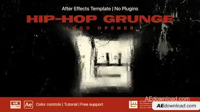 Hip-Hop Logo Opener Logo Stings template preview