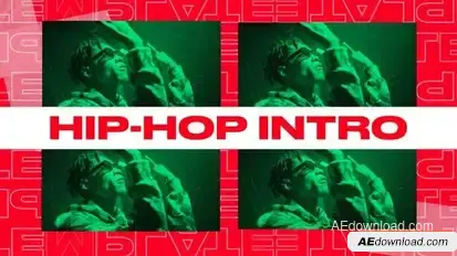 Hip-Hop Typography Opener Openers template preview