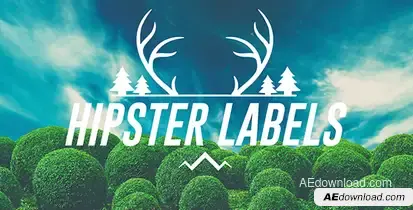 Hipster Labels Titles template preview